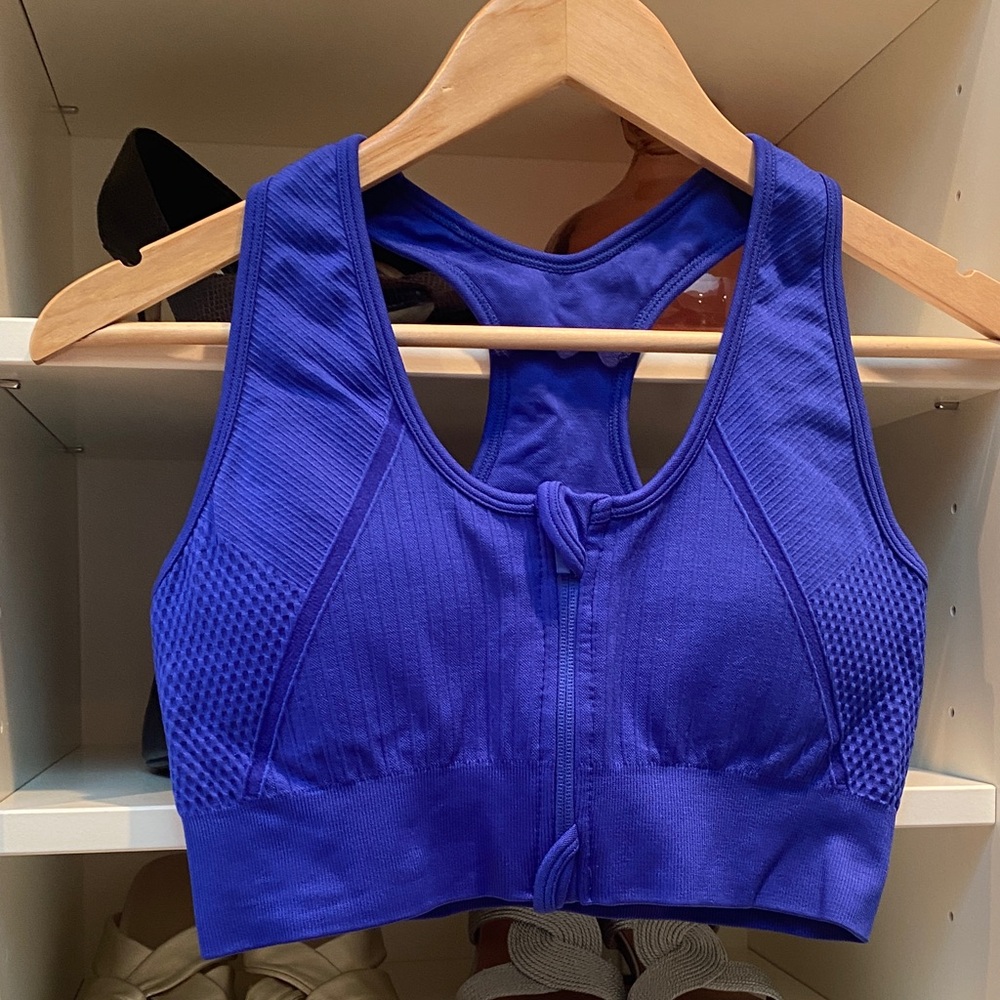 Blue/Purple Women's Sports Bra. NEW. Size M/L